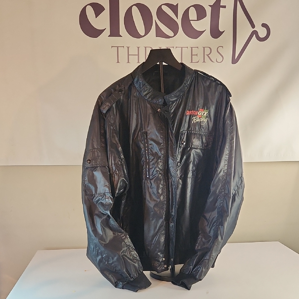 MVP COR INC Racing Black Windbreaker